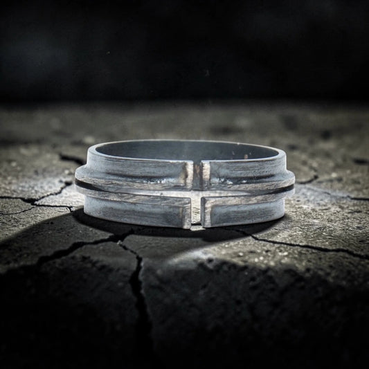 ROUNDED CROSS RING SMALL