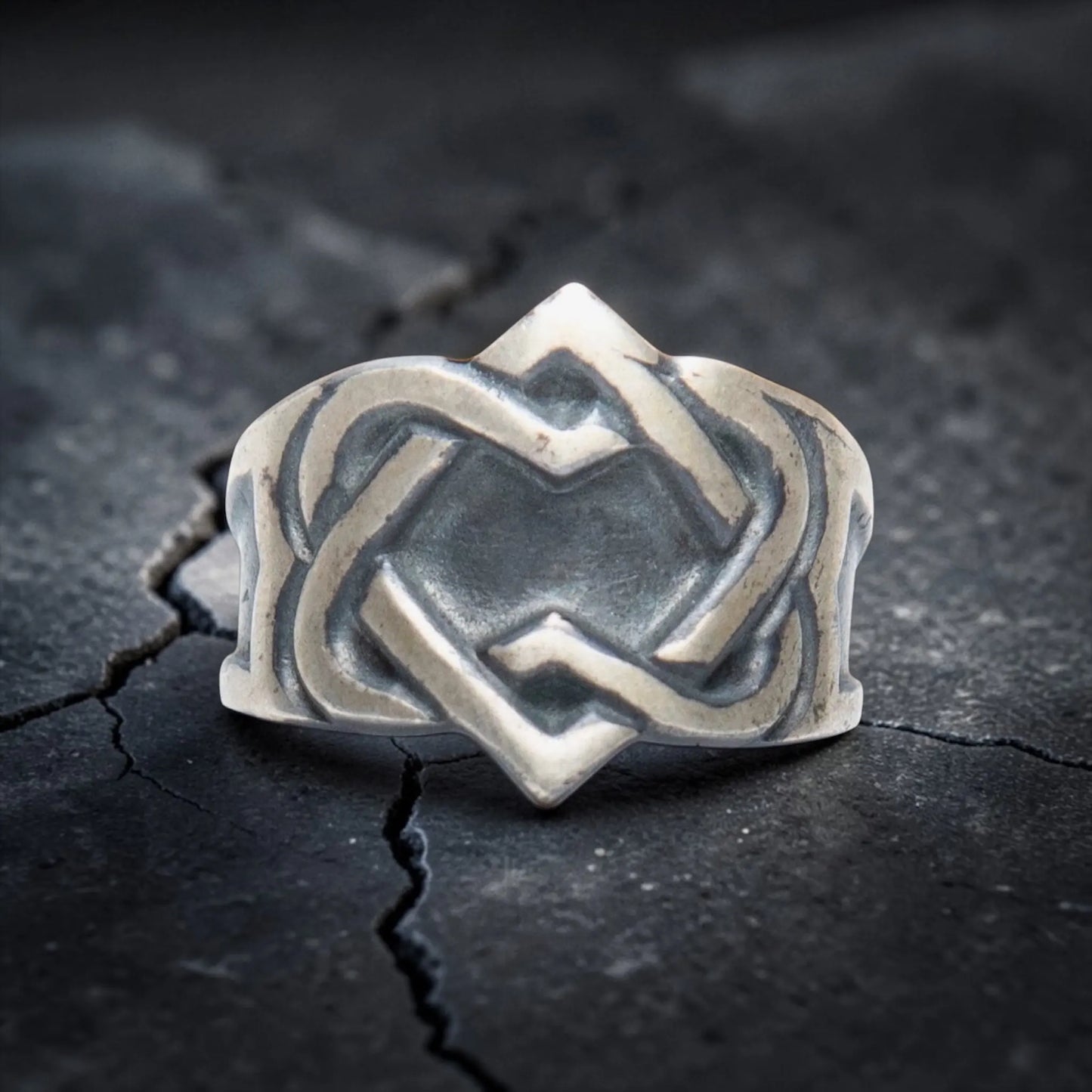BIG UNIFIED HEARTS INFINITY RING