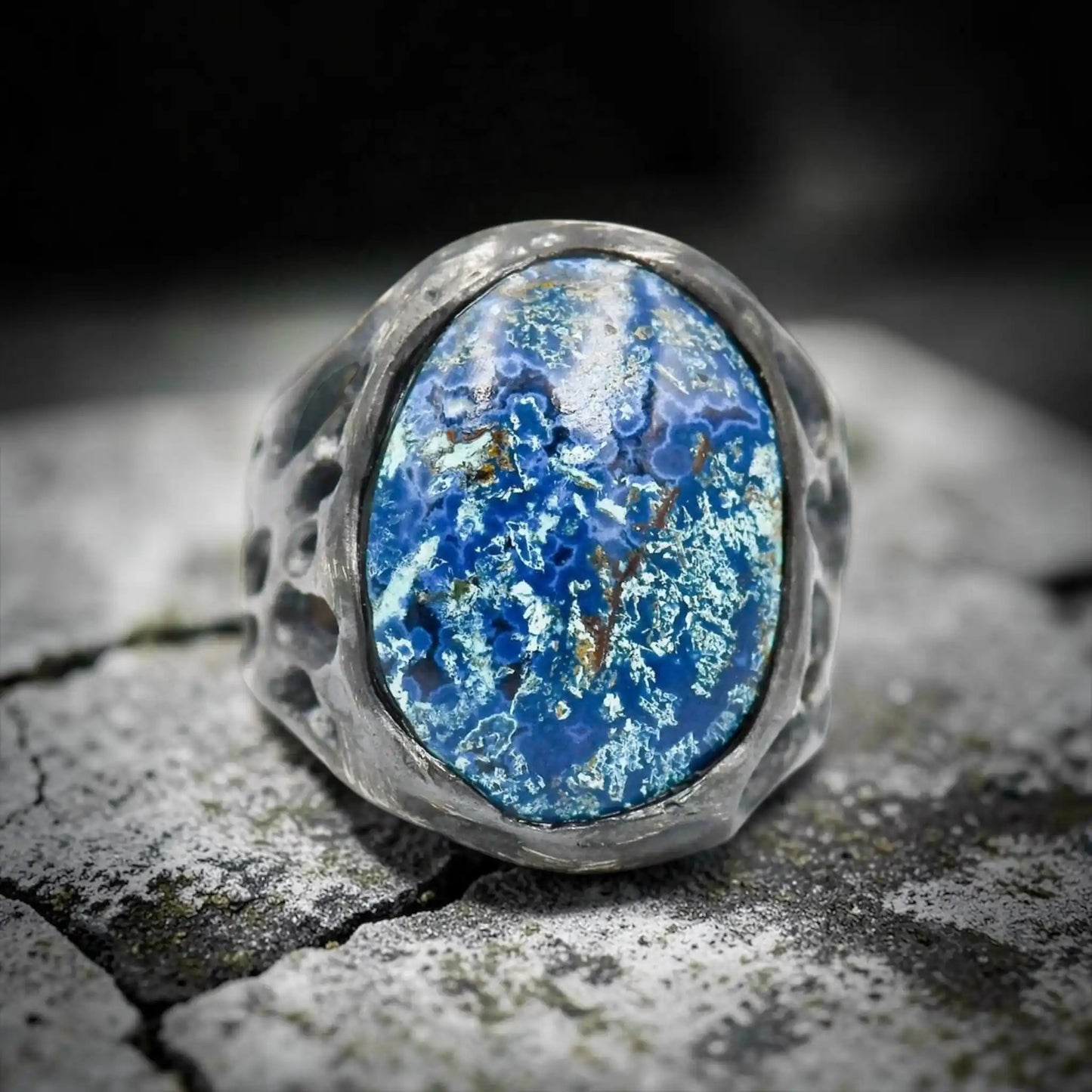KING SALOMON CRISOCOLE STONE RING