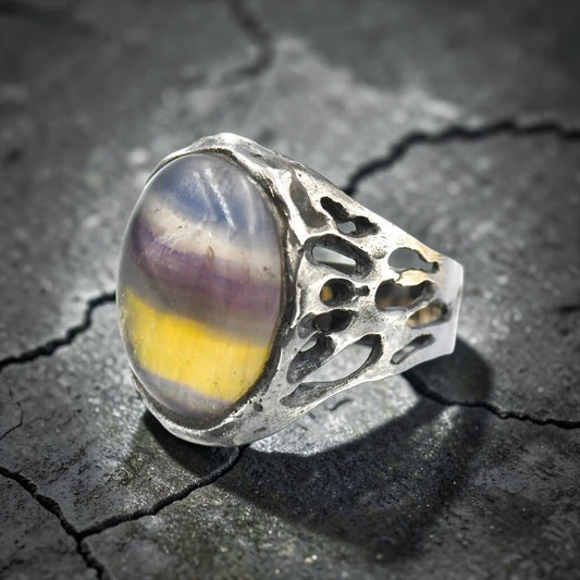 KING SALOMON COLORED AGATHA STONE RING