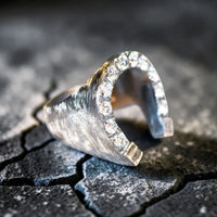 HORSESHOE RING ZIRCONIA BLANCA