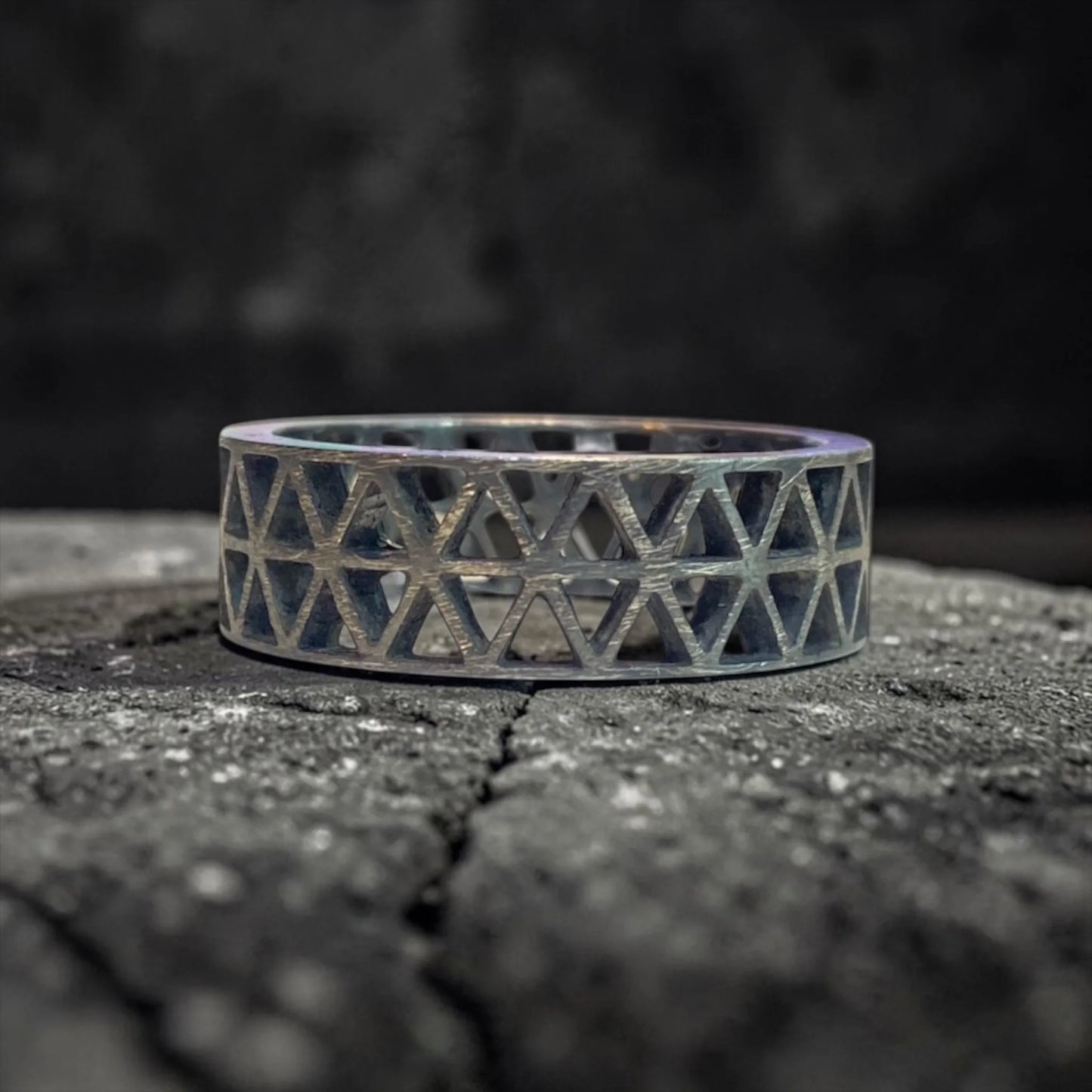 FLOWER OF LIFE RING HOLLOW