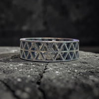 FLOWER OF LIFE RING HOLLOW
