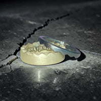 SPLIT POLISHED N DARK RING