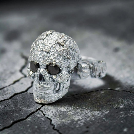 ROSE SKULL RING