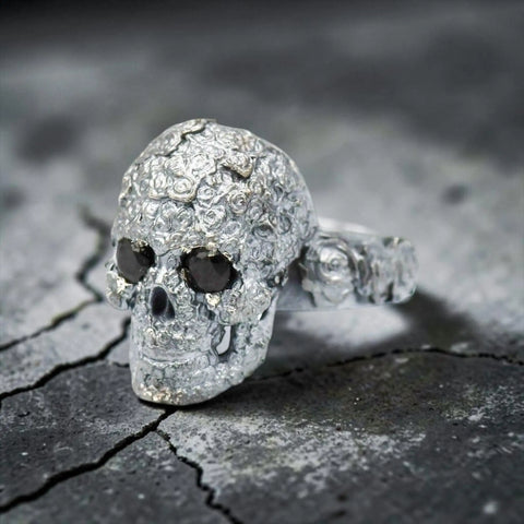 ROSE SKULL RING