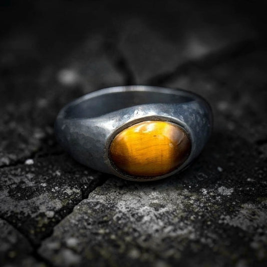 W OJO DE TIGRE EYE RING