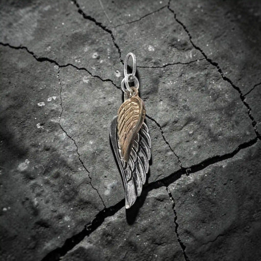 ROCKSTAR ANGEL SILVER GOLDEN WINGS