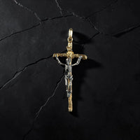 CRUCIFIED SKELETON CROSS SKULL