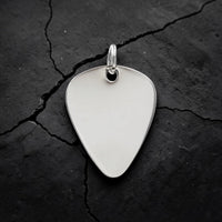 POLISHED SILVER GUITAR PICK
