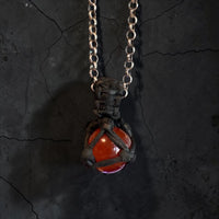 STONE LEATHER PENDANT