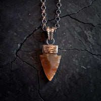 STONE ANCIENT ARROWHEAD PENDANT