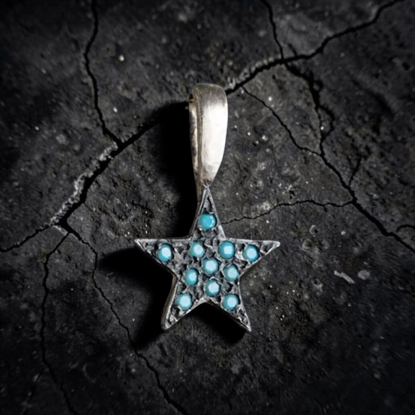 ROCK STAR SILVER SMALL (CON TURQUESA)
