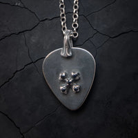 ROCK STAR PICK GUITAR GOTTIC CROSS (CON ZAFIRO)
