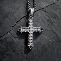 HEART CROSS ZIRCONIA BLANCA