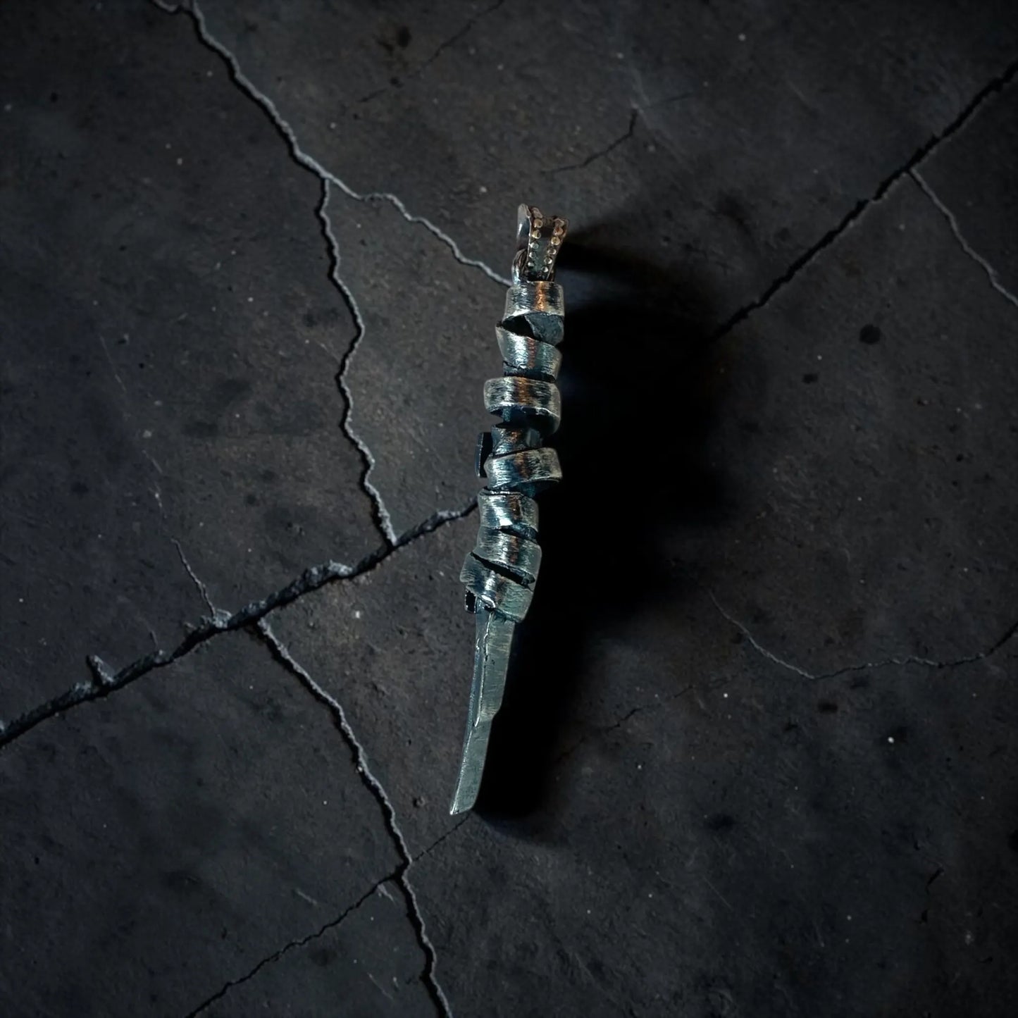 SILVER ROPE PENDANT