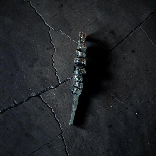 SILVER ROPE PENDANT