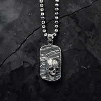 SKULL PLAQUE DOG TAG