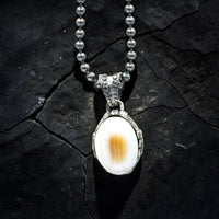 STONE PENDANT WHITE AGATHA