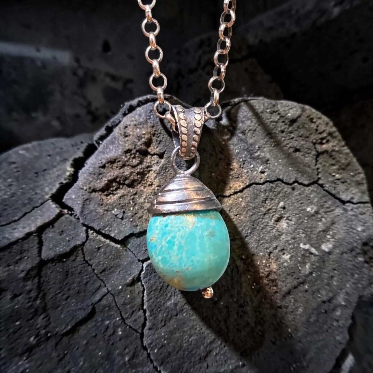 TURQUOISE DOME PENDANT