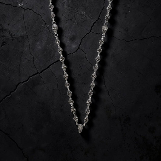 ROSE SKULL NECKLACE