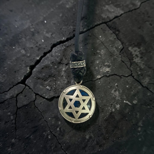 LEATHER AMULET 3D STAR