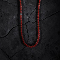 ONE SKULL CORNALINA ROJA NECKLACE