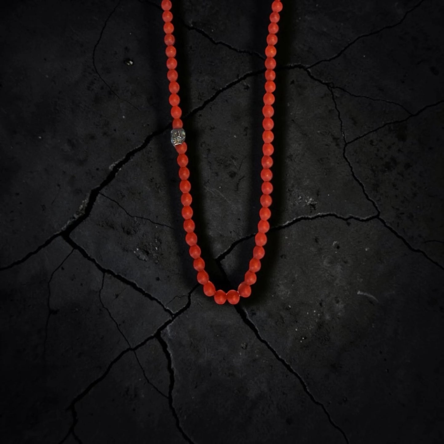 ONE SKULL ORANGE CORNALINE MATTE