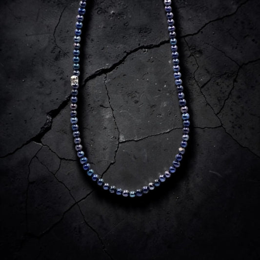 ONE SKULL PEARL NECKLACE