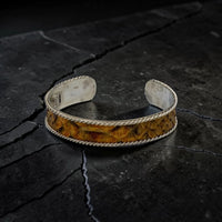 BROWN SNAKE SKIN CUFF WIDE