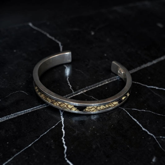 BROWN SNAKE SKIN CUFF