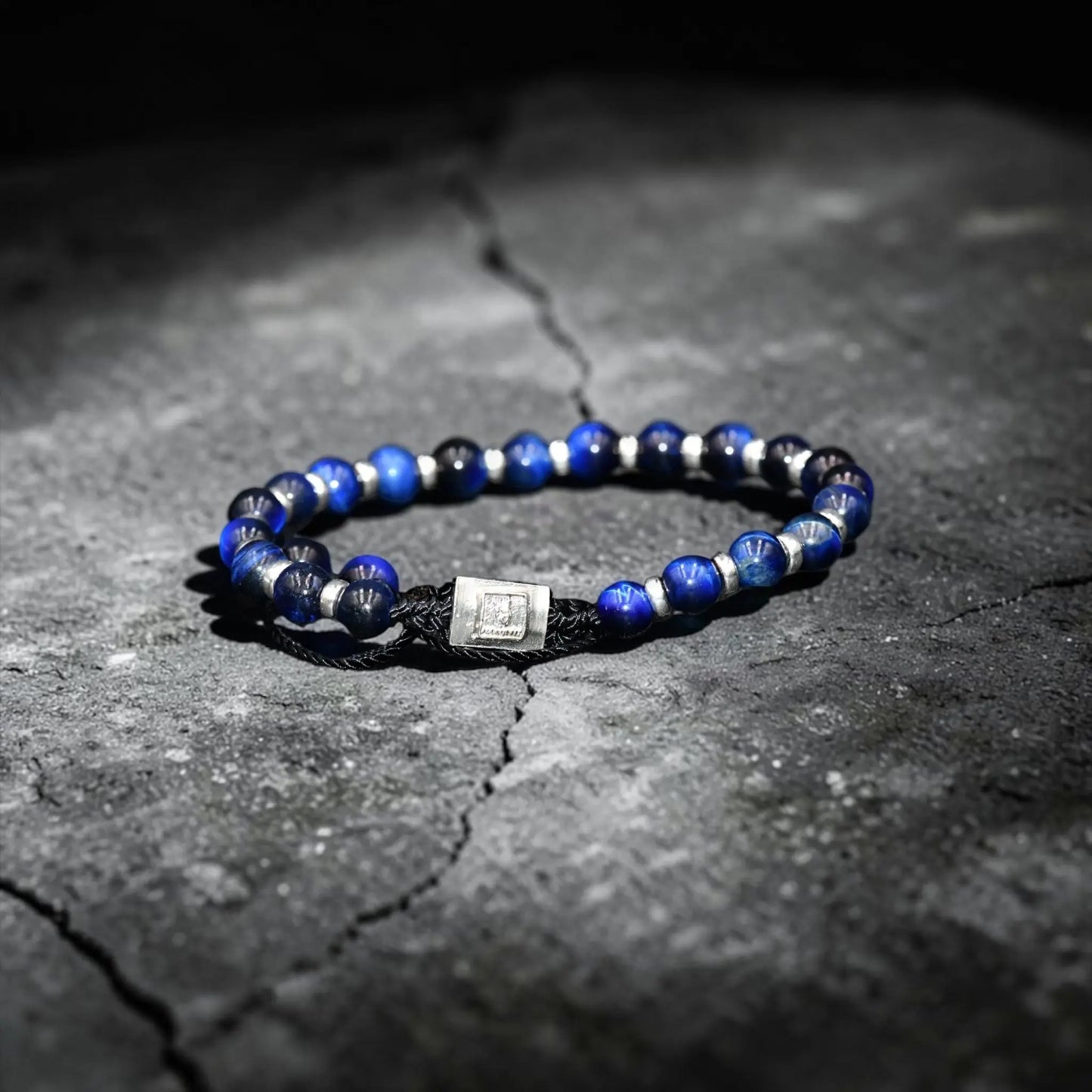 OJO DE TIGRE AZUL DONUT BRACELET