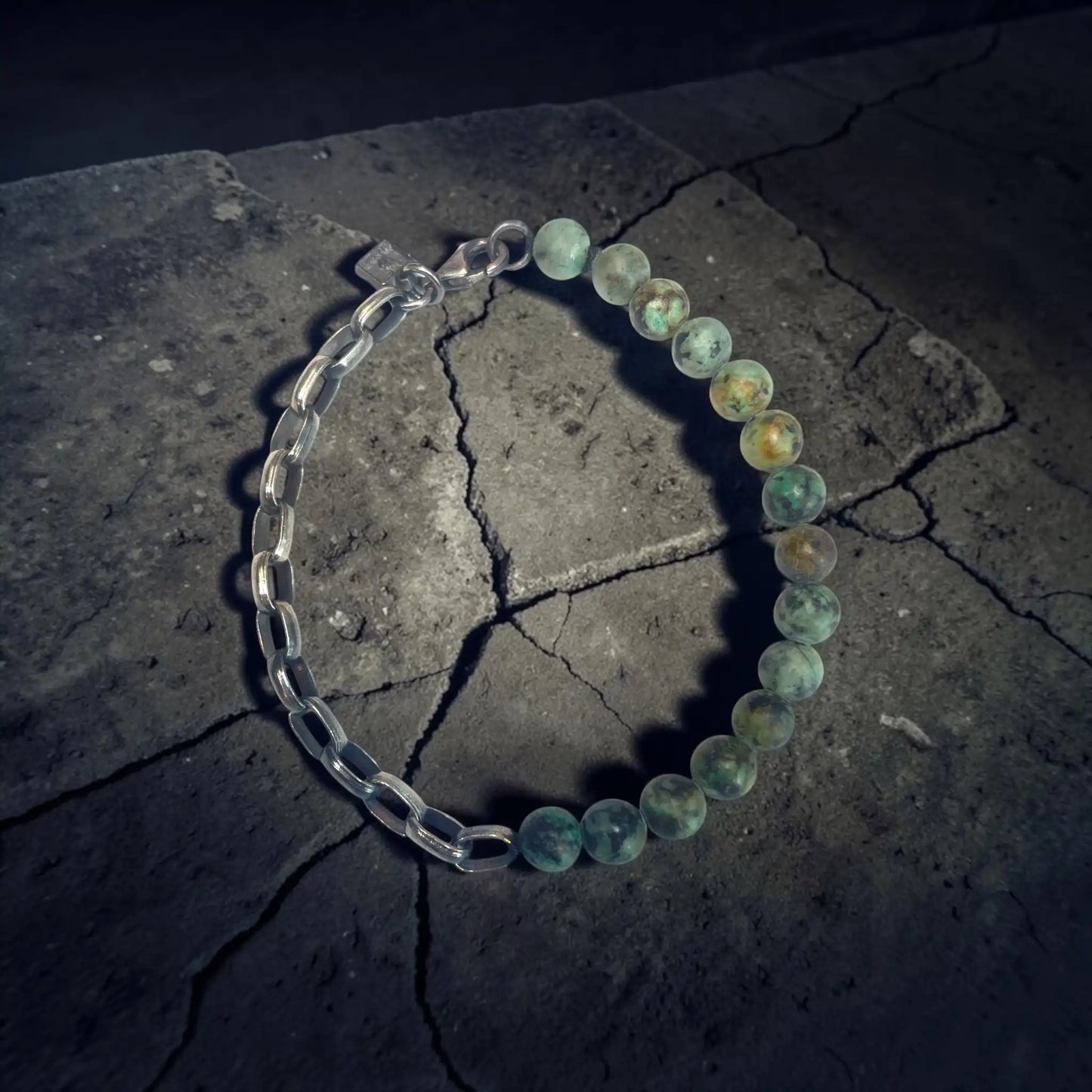 SILVER N STONE BRACELET