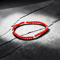 4 BALL RED STONE BRACELET