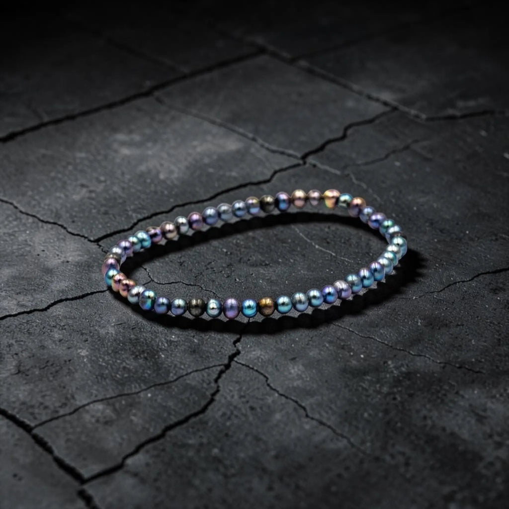 4 BALL RAINBOW PEARL BRACELET