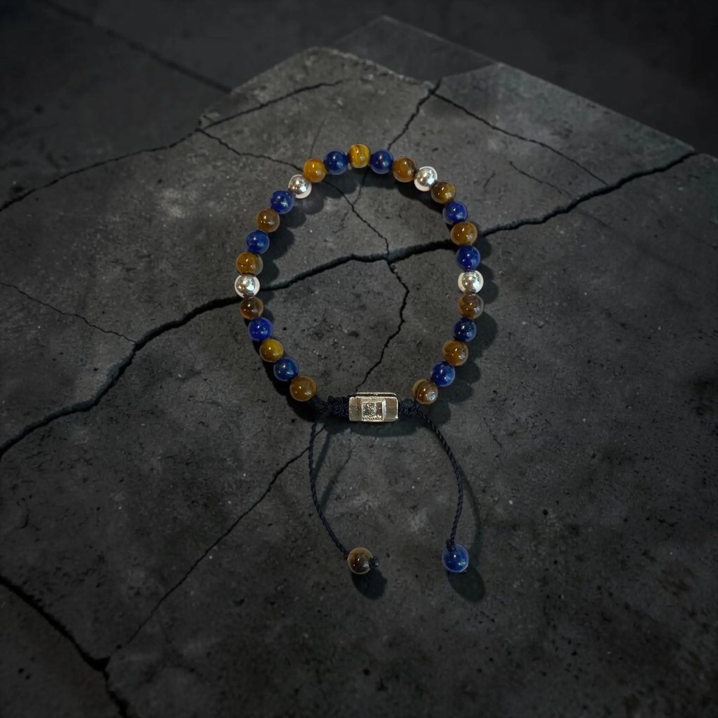 5 BALL COMBINED BEADS LAPISLAZULI AND TIGER EYE