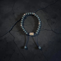 5 BALL GREEN HEMATITE BRACELET