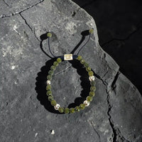 5 BALL GREEN PIRITE BRACELET