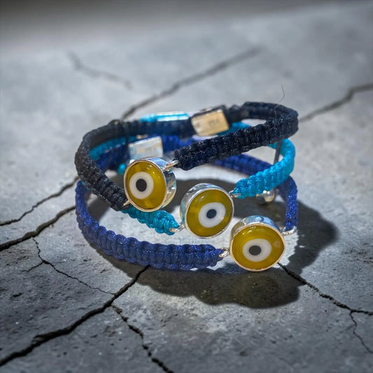 COLOR EYE BRAIDED BRACELET