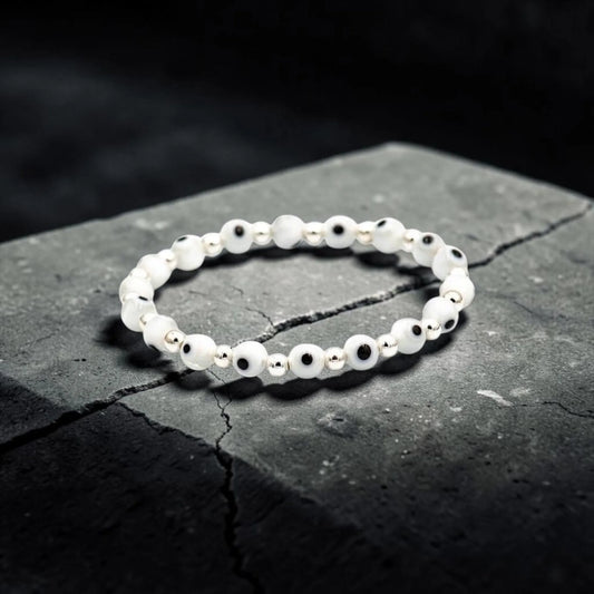 EYE AND BEADS BRACELET