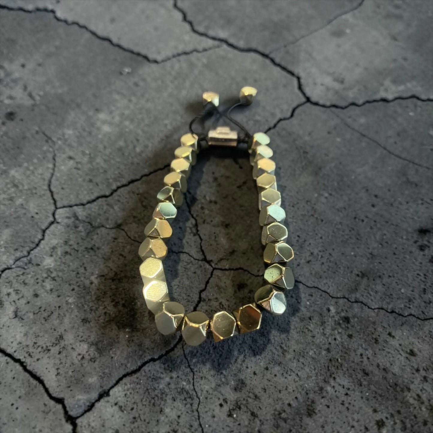 BIG GOLDEN PIRITE BRACELET
