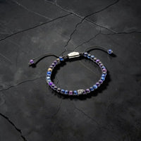 ONE SKULL TIGER EYE GALAXY BRACELET