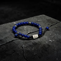 5 SKULLS LAPISLAZULI BRACELET