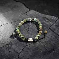ONE SKULL AFRICAN TURQUOISE BRACELET