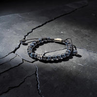ONE SKULL OJO DE TIGRE GRIS BRACELET