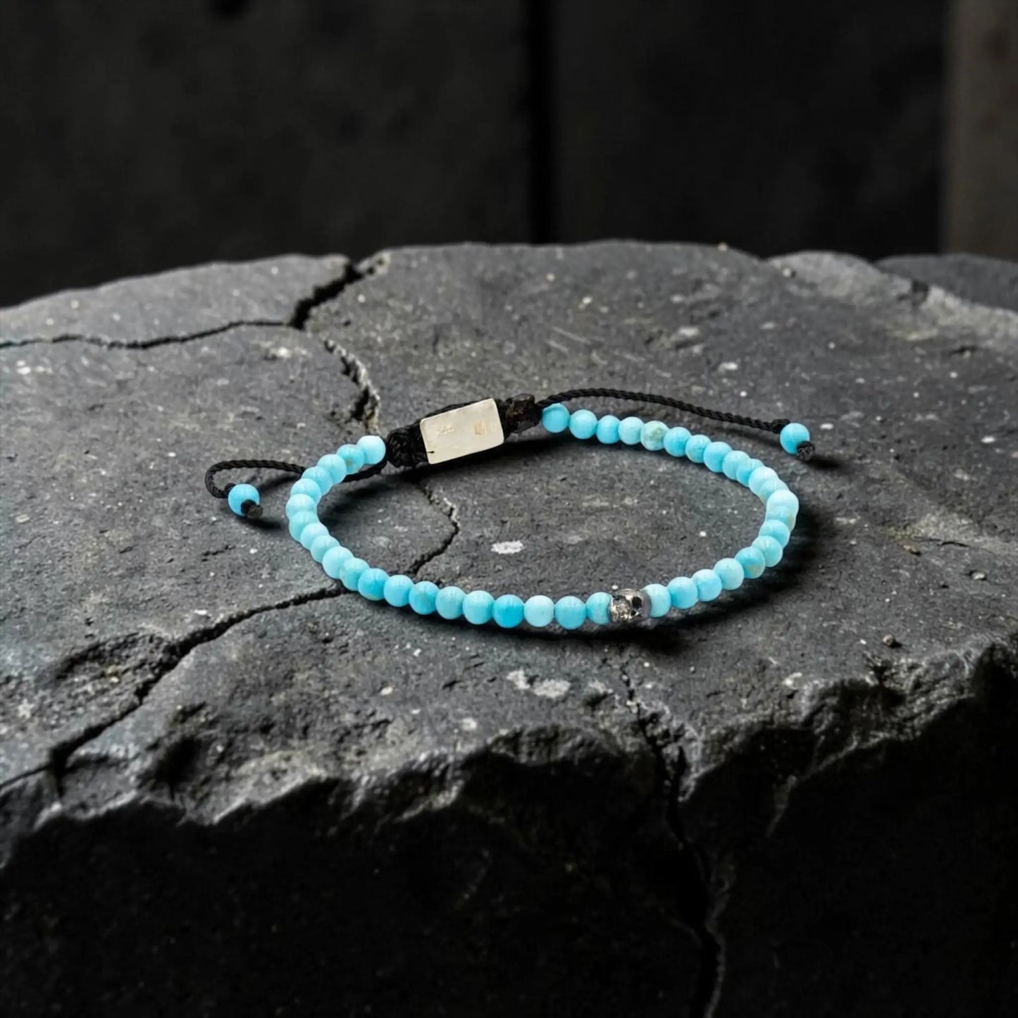 ONE SKULL FINE TURQUOISE BRACELET