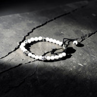 5 SKULLS WHITE TURQUOISE BRACELET