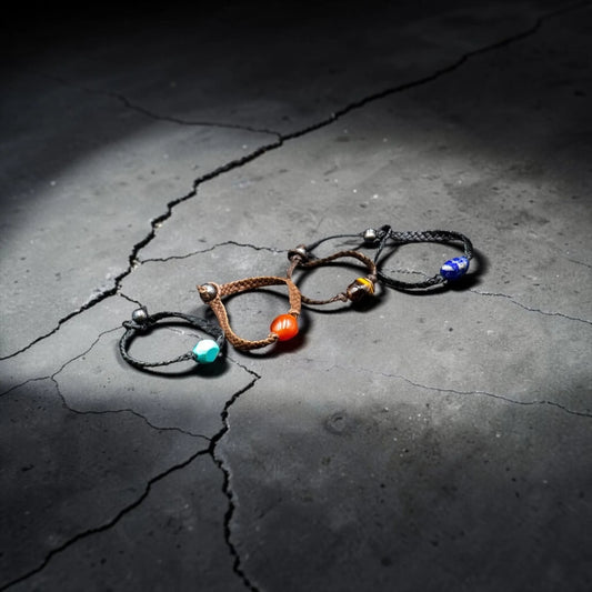 STONE LEATHER BRACELET