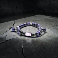 5 SKULLS OJO DE TIGRE AZUL BRACELET