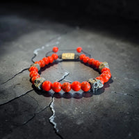 5 SKULLS HOWLITA ROJA BRACELET